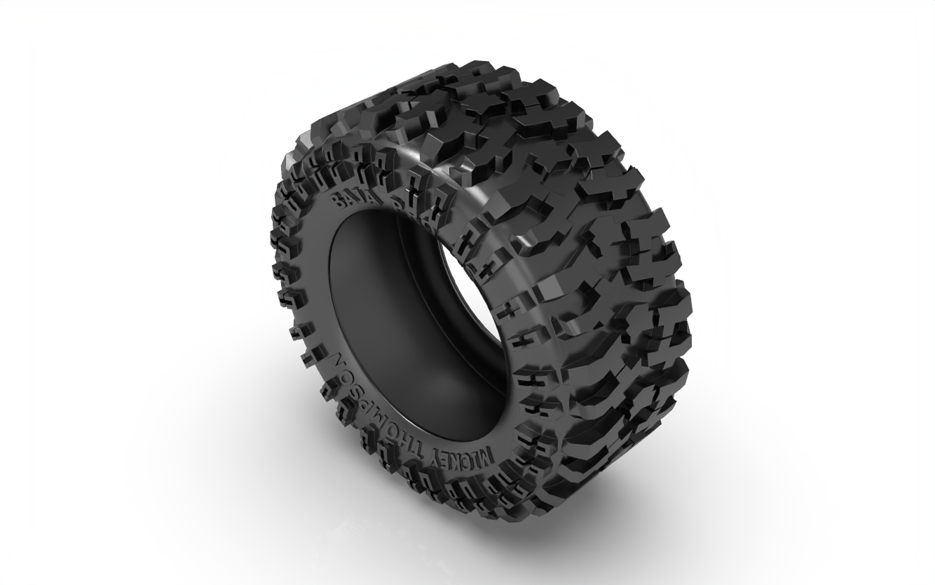 STL FILE Mickey Thompson Baja Pro Tire 3D MODEL - ARTISTIT